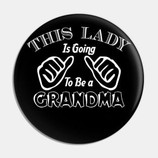 Vintage To be a grandma Pin