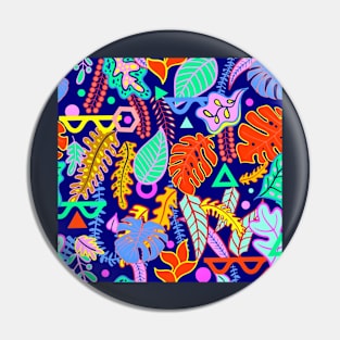 Tropical vibrant leaves Pin