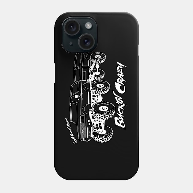 Buckin Crazy Bronco - White Print 2021 Phone Case by The OBS Apparel