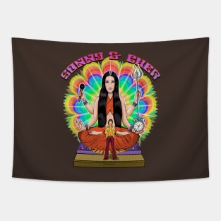 Sonny and Cher- Psychedelic Goddess Tapestry