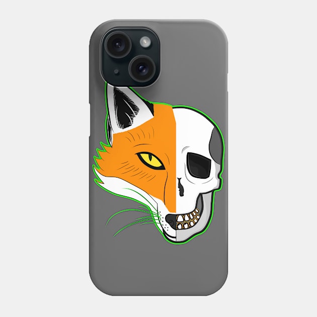 Fox Scull Phone Case by Myth