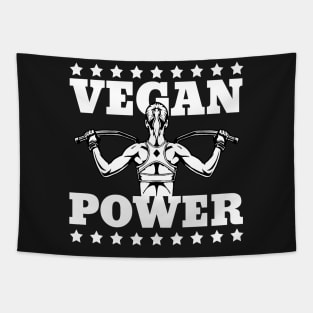 Vegan Power Woman Vegan Tapestry