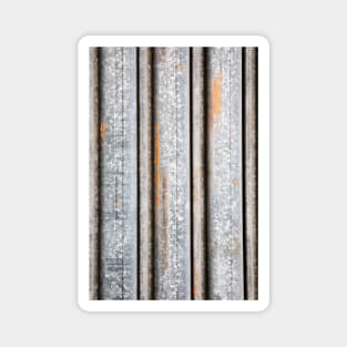 Grunge Grey Rusty Metal Fence Magnet