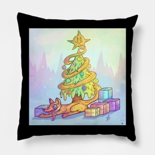 Tree Christ Clay Ilustration Pillow