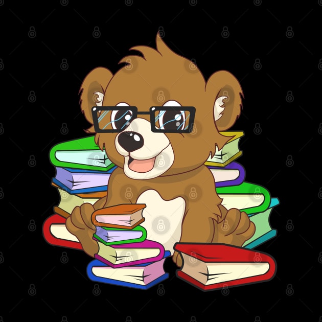 Chibi Bear Book Lover by TheBeardComic