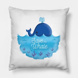 Save the Whale Pillow