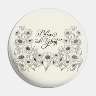 Florals and Self Love Pin