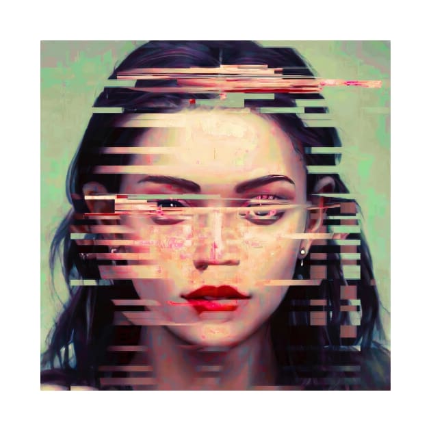 District - Glitch Art Portrait by raspberry-tea