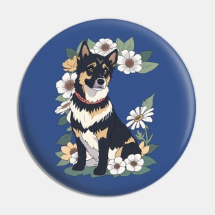 Floral Shepherd Serenade Pin