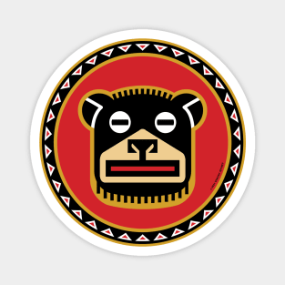 Big Black Bear Shield Magnet