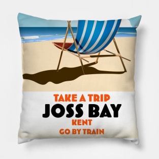 Joss Bay Kent vintage travel poster Pillow