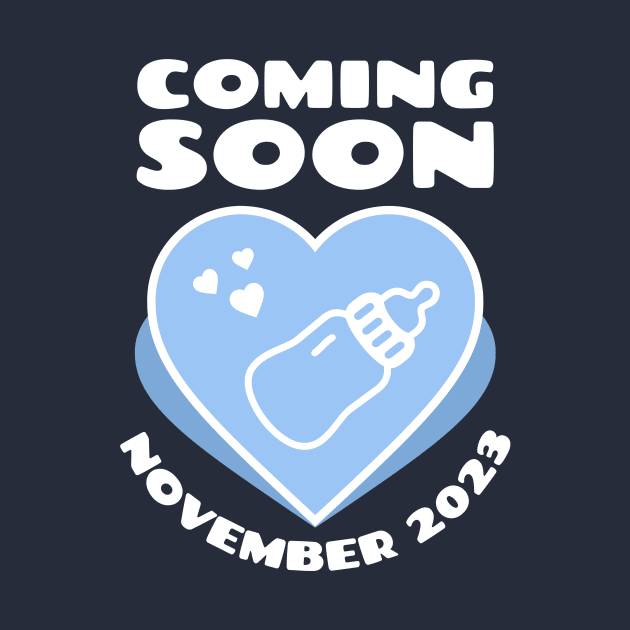 Baby Announcement. Feeding Bottle. November 2023 by KOTYA