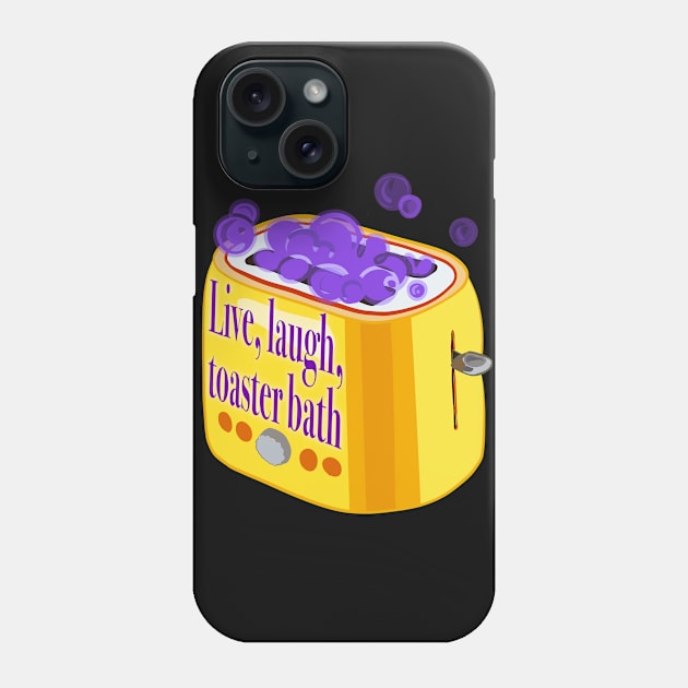 Retro inscription "Live, laugh, toaster bath" Phone Case by shikita_a