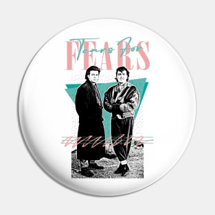 Vintage-Style 80s Tears For Fears Design Pin