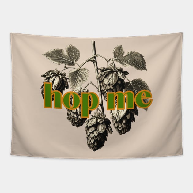 Hop Me Humulus Lupulus Common Hop Classic Style Tapestry by SwagOMart