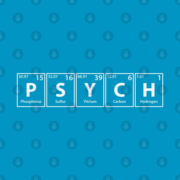 Psych (P-S-Y-C-H) Periodic Elements Spelling by cerebrands