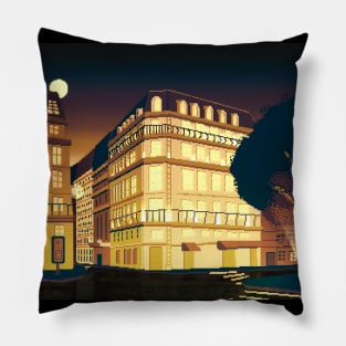 Pixel City 4 Pillow