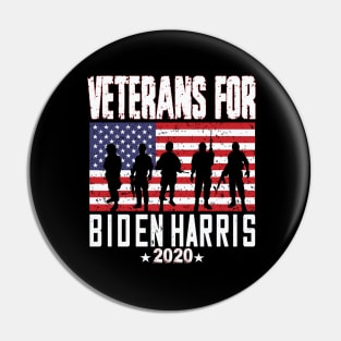 Veterans for biden Harris 2020 Pin