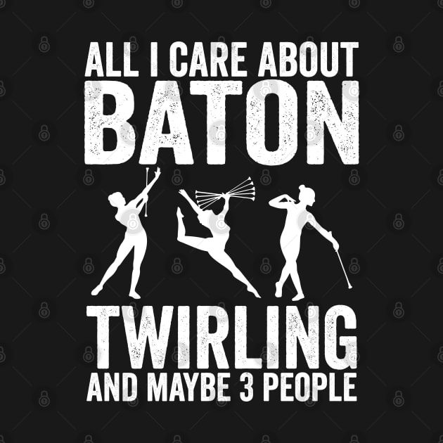 Baton Twirling and 3 people by Be Cute 