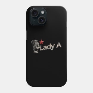 Lady A - Vintage Microphone Phone Case