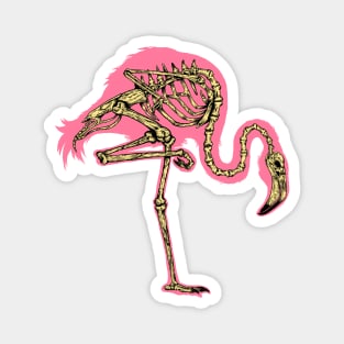 Spooky Flamingo Magnet