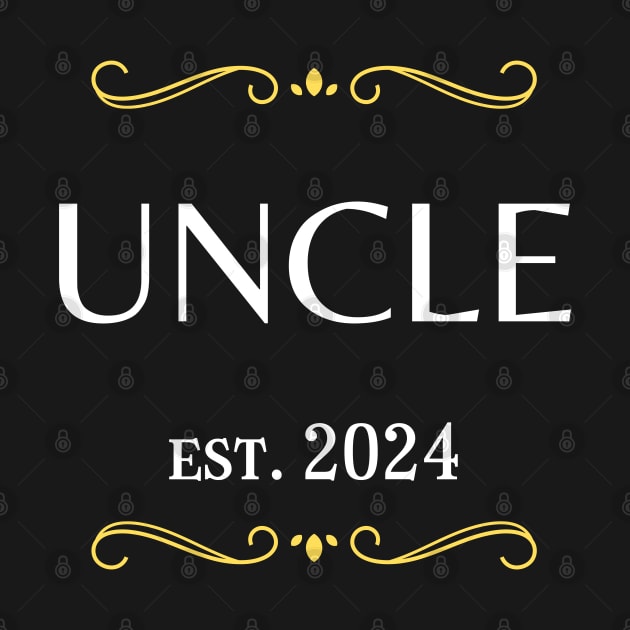 uncle to be - uncle est 2024 by vaporgraphic