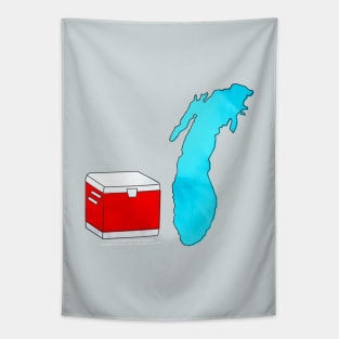 Cooler By The Lake • Lake Michigan Tapestry