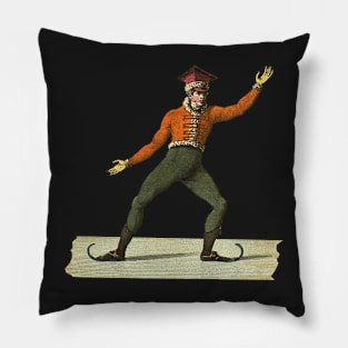 Vintage French Ice Skater Pillow