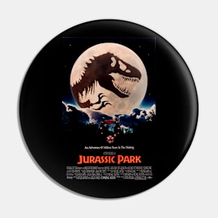 Jurassic park retro art Pin