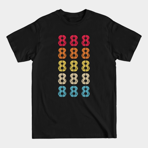 Discover Repeating Numbers Three 888 Retro Vintage Distressed - 888 - T-Shirt