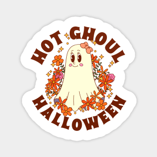 Hot ghoul Halloween Magnet