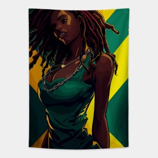 Rasta jamaica woman Tapestry