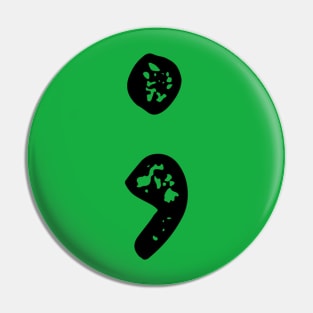 Semicolon-Back Pin