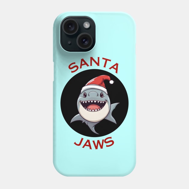 Santa Jaws | Santa Claus Pun Phone Case by Allthingspunny