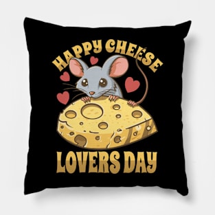 Happy Cheese Lovers Day Pillow