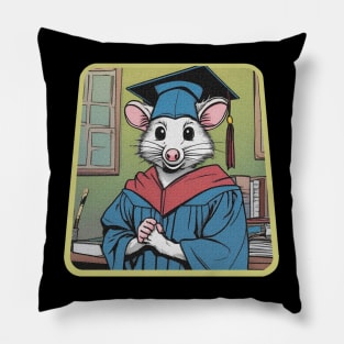 Class of 2024 Funny Opossum Pillow