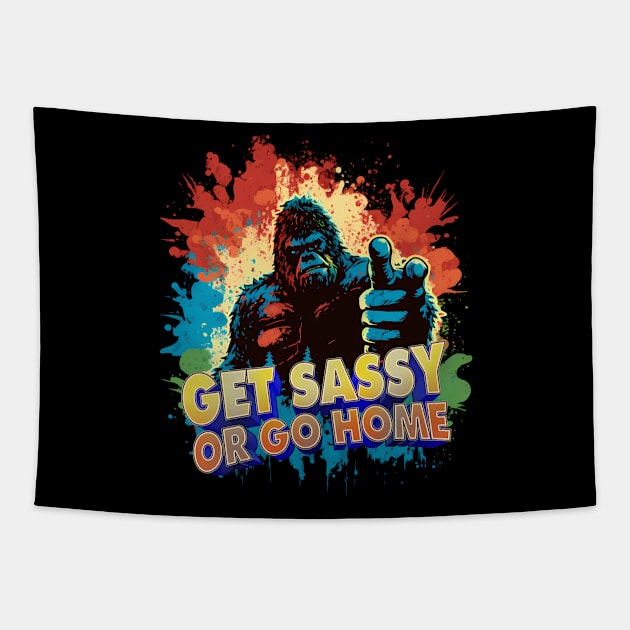 Bigfoot with the sass! Tapestry by MrScottBlack