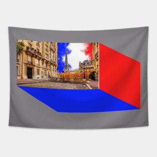 Eiffel Tower Apartment In Paris France Tapestry