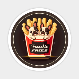 Frenchie fries #1 - French bulldogs & French fries Magnet