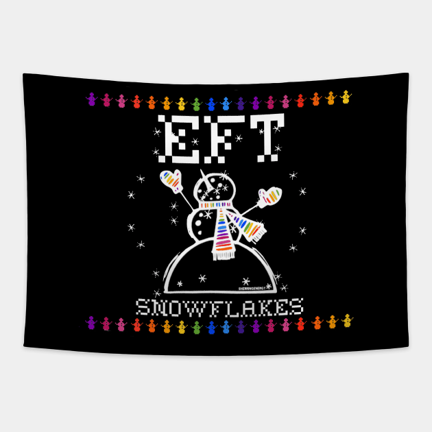 EFT Snowflakes Tapestry by SherringenergyTeez