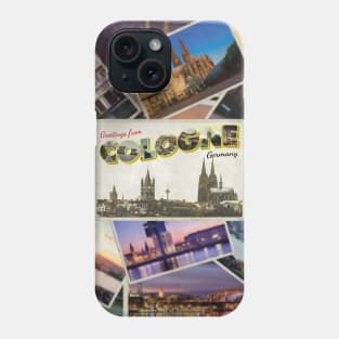 Greetings from Cologne in Germany vintage style retro souvenir Phone Case