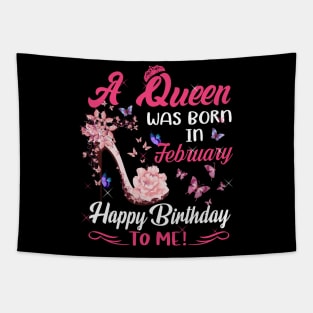 Womens A Queen Was Born In January Happy Birthday To Me Tapestry