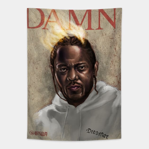 Kendrick Lamar DAMN. Tapestry by Hislla