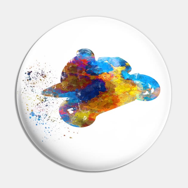 Watercolor moto gp rider Pin by PaulrommerArt