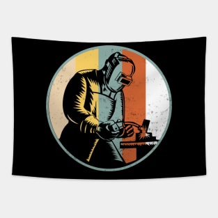 Welding Retro Vintage Funny Welder Quotes Tapestry