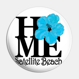 HOME Satellite Beach Blue Hibiscus Pin