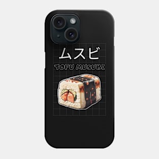 Musubi Tofu Minimalist Retro Asia Sushi Food Phone Case