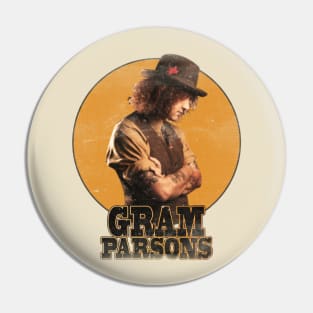 gram parsons /// retro Pin