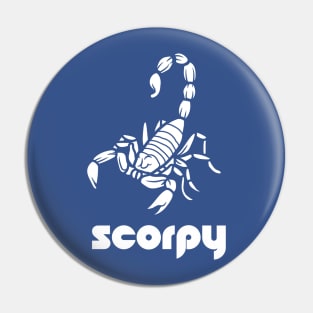 Scorpio - Scorpy white Logo T-shirt for Birthday Gift Pin