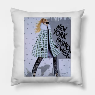 New York Fashion Week Pillow